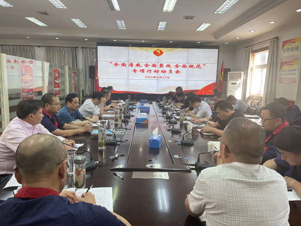 公司召開“全面清底、全面整改、全面規(guī)范”專項行動動員會